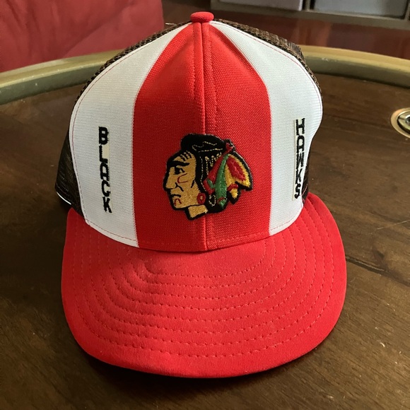 Vintage NHL Chicago Blackhawks Swingster Satin Jacket S USA Made W/Hat/Cap - Picture 7 of 10